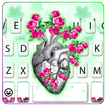 Heart Flower Art Klavye Teması