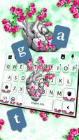 Chủ Đề Bàn Phím Heart Flower A ảnh chụp màn hình 3