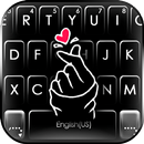 Latar Belakang Keyboard Heart Pop Love APK