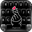 Heart Pop Love Latar Belakang Papan Kekunci APK