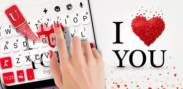 Hearts Love You Tastatur-Thema