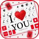 ثيم لوحة المفاتيح Hearts Love  APK