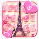 Hearts Love Paris Klavye Temas APK