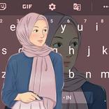 Tema Keyboard Cool Hijab Girl