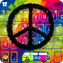 Novo tema de teclado Hippie Pe APK