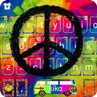 ثيم لوحة المفاتيح Hippie Peace أيقونة
