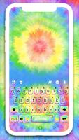 Tema Keyboard Hippy Tie Dye poster