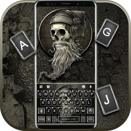Tema Keyboard Hipster Music Sk