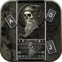 Hipster Music Skull Tastatur-T APK Herunterladen