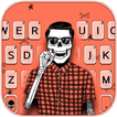 Hipster Skull Klavye Arkaplanı