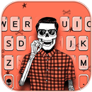 Hipster Skull Klavye Arkaplanı APK