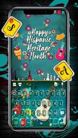 Fundo do Teclado Hispanic Heri Cartaz