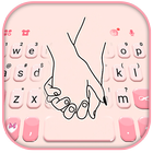 Tema Keyboard Hold My Hand ícone