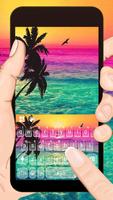 Clavier Holiday Coconut Sunset Affiche