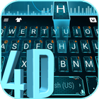 Hologram 4d Keyboard Theme آئیکن