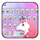 Nouveau thème de clavier Holographic Cute Unicorn icône