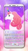 Holographic Cute Unicorn poster