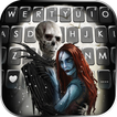 Teclado Horror Couple Skull