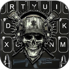 Tema Keyboard Horror Guns Skul ícone