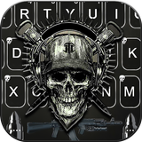 Tema Keyboard Horror Guns Skul ícone