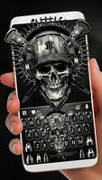 Tema Keyboard Horror Guns Skul Cartaz