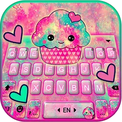 Hot Pink Cupcake 主題鍵盤 APK 下載