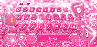 Hot Pink Sparkle 主題鍵盤