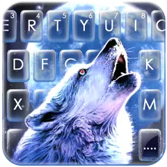 Howling Wolf Moon Keyboard The APK download