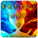 Ice And Fire Wolf Keyboard Theme APK