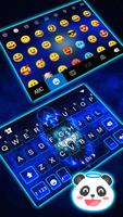 خلفية الكيبورد Ice Neon Wolf تصوير الشاشة 2