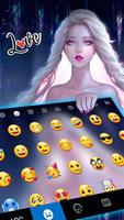 خلفية الكيبورد Ice Princess تصوير الشاشة 2