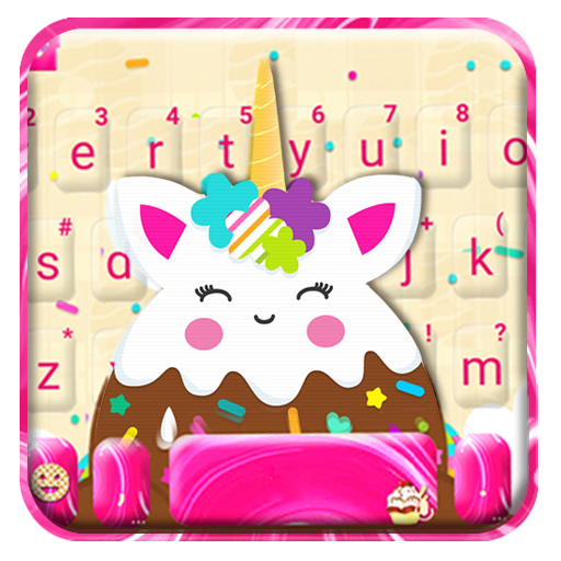 Icecream Unicorn Fun Cat 主題鍵盤