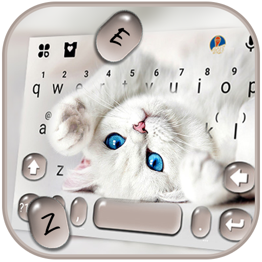 Innocent Cute Cat Teclado