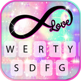 Fond de clavier Infinity Galaxy Love icône