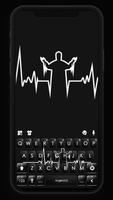 Fundo do Teclado Jesus Heartbe Cartaz
