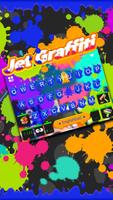 ثيم لوحة المفاتيح Jetgraffiti الملصق