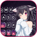 الكيبورد Kawaii Cat Girl APK