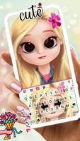 Fundo do Teclado Kawaii Doll G Cartaz