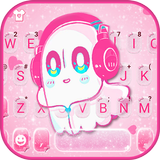 Tema de Teclado Kawaii Earphon ícone
