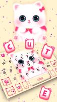 Kawaii Kitty Cat कीबोर्ड स्क्रीनशॉट 1