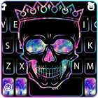 Tema Keyboard King Black Skull ícone