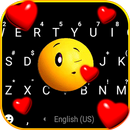 Fond de clavier Kiss Emoji Liv APK