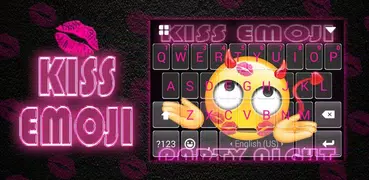Фон клавиатуры kissemoji
