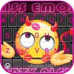 最新版、クールな kissemoji のテーマキーボード アプリダウンロード