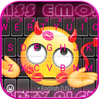 Fond de clavier kissemoji icône