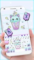 Fond de clavier Kitty Bubble T Affiche