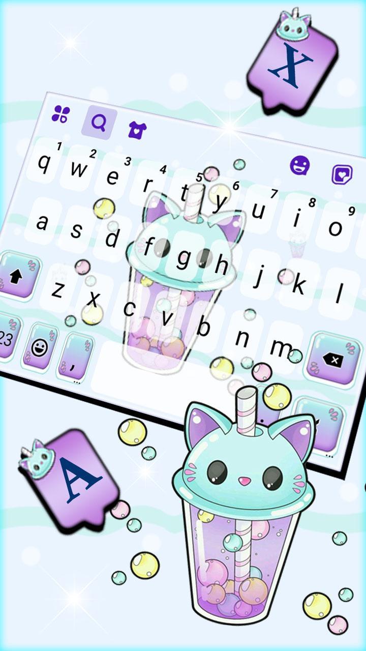 Latar Belakang Keyboard Kitty Bubble Tea For Android APK Download