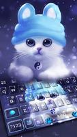 ثيم لوحة المفاتيح Kitty Hat الملصق