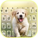 Labrador Puppy Keyboard Backgr