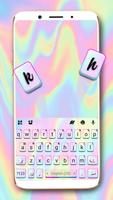 Melt Pastel laser Keyboard poster